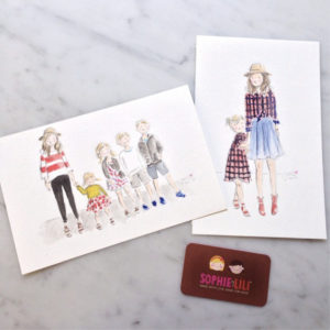 Courtney Adamo Instagram illustration